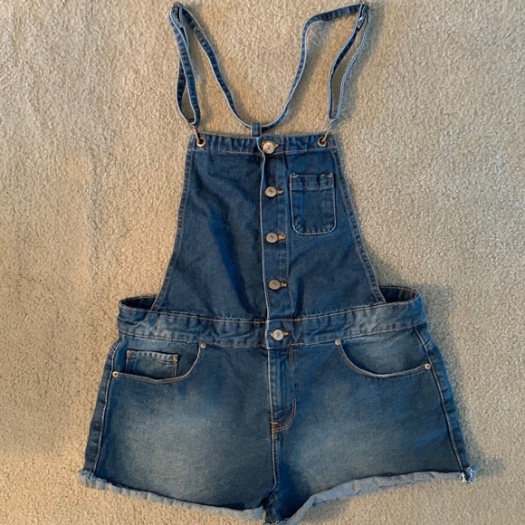Forever 21 Jean Short Overalls - Picture 3 of 4